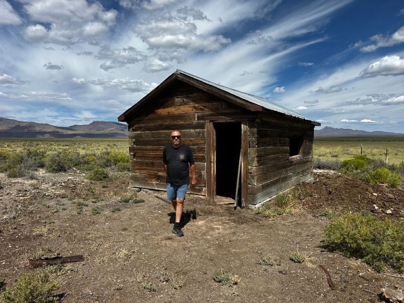 Historic wooden cabin