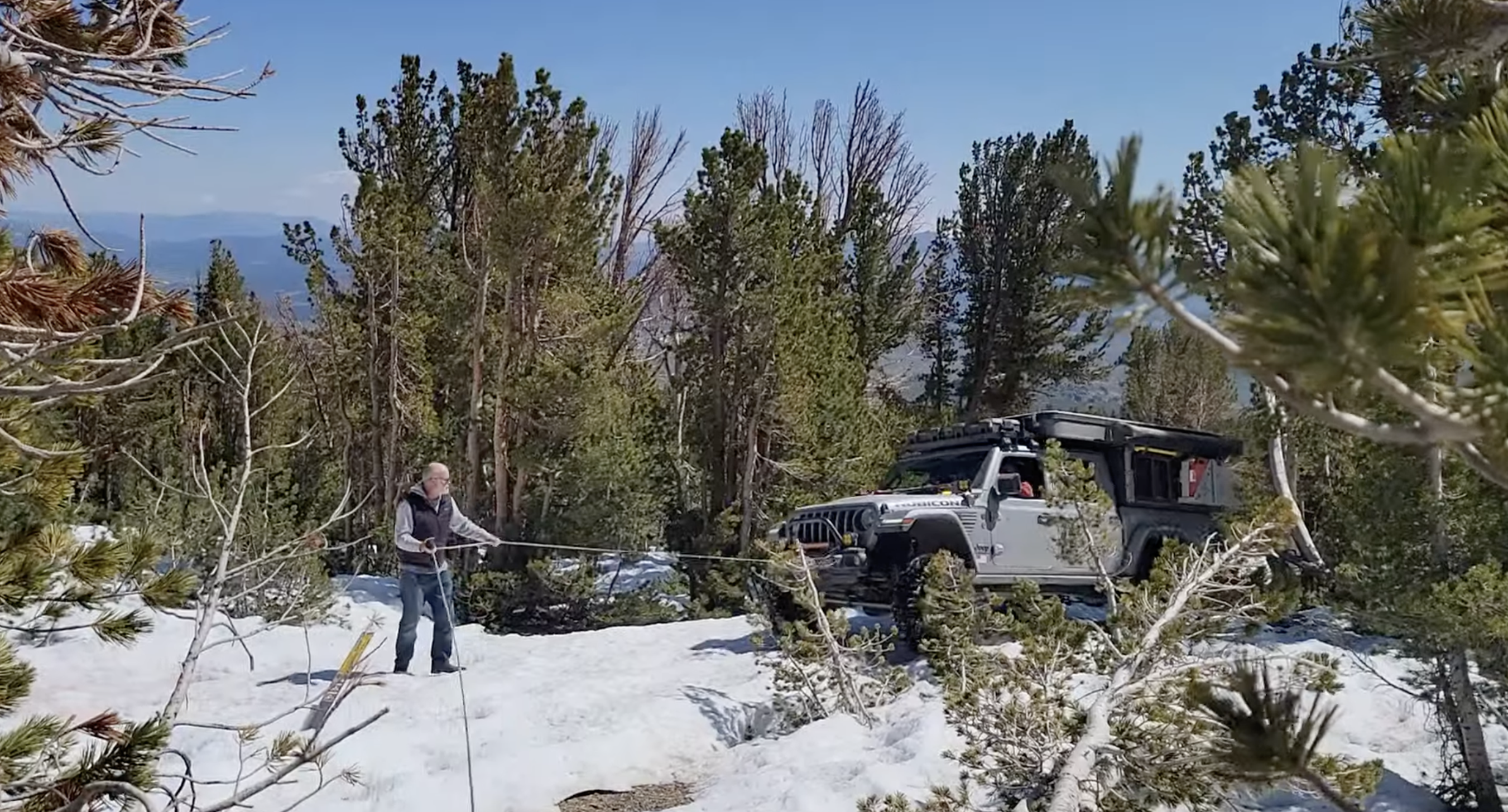 Winching recovery example